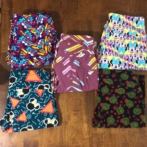 NWT- 5 LuLaRoe One Size Leggings Bundle